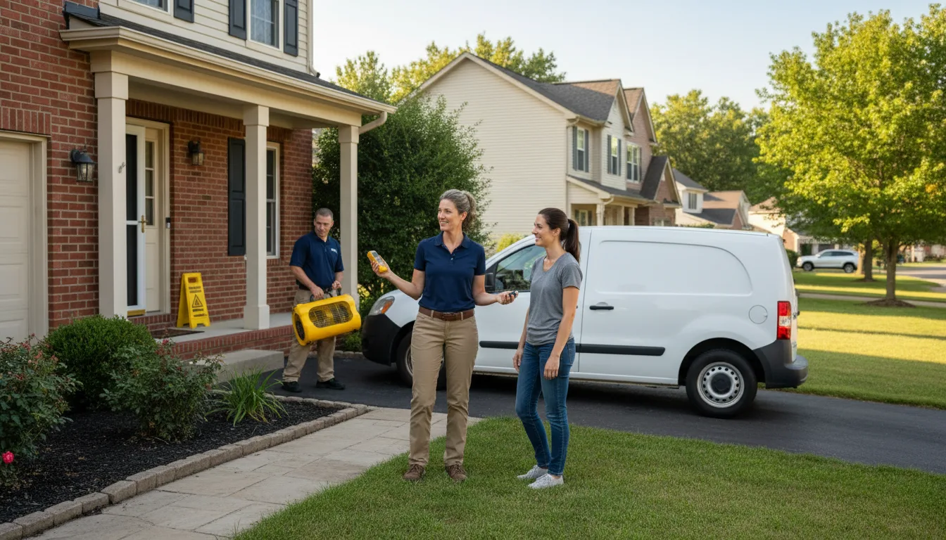 Residential water damage restoration in Morton, MS